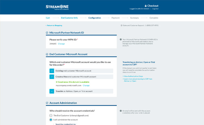 StreamOne Checkout Refresh
